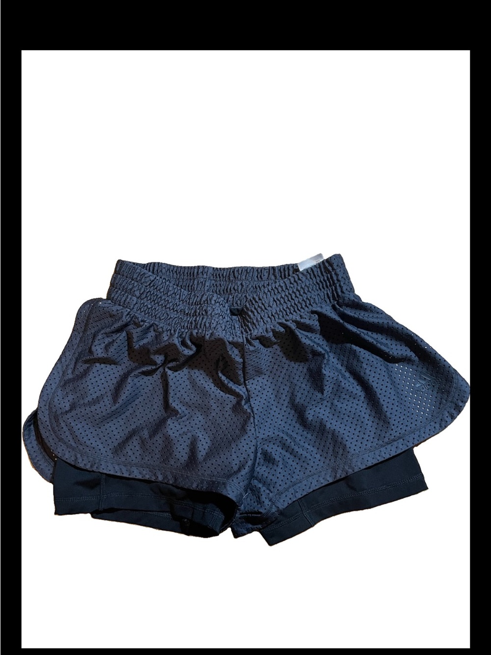 Adidas Women Shorts with inner Shorts Size Medium